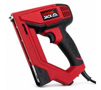 Lumberjack 2in1 Electric Nail Gun & Electric Staple Gun, 18 Gauge Brad Nailer & Upholstery Stapler, HighLow Power Settings, Includes 100 Brad Nails & 400 Staples, Electric Nailer for Wood DIY Projects