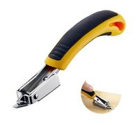 Staple Puller Remover Tool Heavy Duty Strength Upholstery Nail Puller with Ergonomic Plastic Non-Slip Handle Professional Nail Pin Removal Hand Tool Suitable Indoor Home Office School Furniture, 1Pc