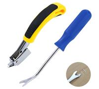 Staple Puller Tool with U tip Fastener Remover, Heavy Duty Staple Remover Staple Removers Strength Staple Puller Removing for Furniture Floor Wooden Case Carton Photo Frame Carpet Staple Remove