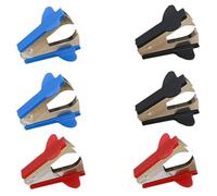 Staple Remover, 6 Pcs Random Color 2.2 Inch x 1.6 Inch Stainless Steel Nail Puller for Office and Home (6)