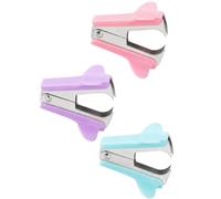 Staple Remover Puller Tool Blue, Pink and Purple, 3 Pack | School and Office Use, Home Use, Small and Convenient, Manual Operation, Set of 3 Colours