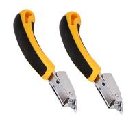 Staple Remover Tool Plastic Handle 2pcs Handheld | Pink Metal Construction, Multifunction Nail Pulling Clip, Easy to Carry, Toolbox Friendly, Suitable for Teachers
