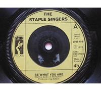Staple Singers - Staple Singers Be What You Are 7" Stax 2025185 EX 1973 there is 2mm drill hole in label rim