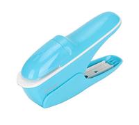 Stapleless Stapler, No Staple Paper Clinch Compact Staple Free Stapler Binding Hand Tool, Up to 8 Sheets Binding(Blue)