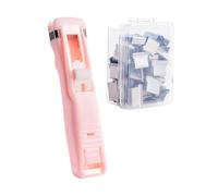 Stapler with Staple - 11.5 x 2.6 x 1.6 cm, Compact Dispenser, ABS Stainless Steel Clamping Tool, Handheld Paper Stapler with Smooth Press Mechanism and Portable Design | Clip Dispenser for