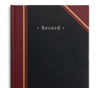 Staples 217919 Black Record Book 11-3/4-Inch x 7-1/4-Inch