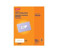 Staples 479884 Laser/Inkjet Address Labels 1-Inch x 2-5/8-Inch White 30 Labels/Sheet