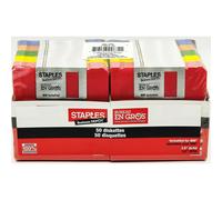 Staples 50/Pack 3.5 in. 1.44MB Multi-Colored Floppy Diskettes PC/IBM Formatted