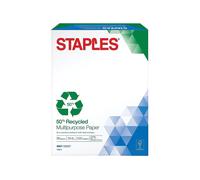 Staples 50 Percent Recycled Multipurpose Paper 8 1/2"""" x 11"""" Ream
