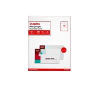 Staples 610381 Inkjet Business Cards 2-Inch x 3 1/2-Inch Matte White 250/Cards