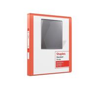 Staples 82617 Standard 1/2-Inch 3-Ring View Binder Orange (26430-Cc)