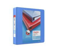 Staples 82670 Heavy Duty 2-Inch 3-Ring View Binder Periwinkle (24689)