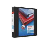 Staples 82688 Heavy-Duty 3-Ring View Binder 1-1/2-Inch Ring Black (24674-US)