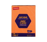 Staples 862158 Brights Cardstock Paper 65 Lbs 8.5-Inch X 11-Inch Bright Orange 250/Pk