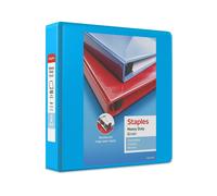 Staples 976038 Heavy-Duty 2-Inch D 3-Ring View Binder Light Blue (26350)