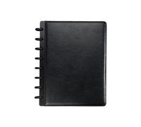 Staples? Arc Customizable Leather Notebook System, Black, 6-3/4 x 8-3/4 by Staples