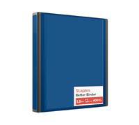 Staples Better 1.5-Inch 3-Ring View Binder, Blue (13400)