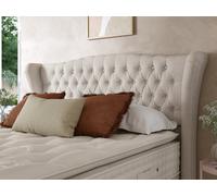 Staples & Co Belgravia Buttoned Hotel Height Split Headboard Super King Castello Ink