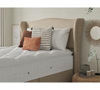 Staples & Co Belgravia Floorstanding Headboard Double Castello Silver Grey