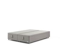 Staples & Co Divan Base On Castors Double Castello Silver Grey