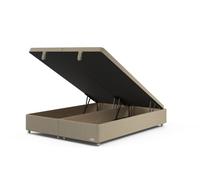 Staples & Co Divan Base On Castors Double Oxford Parchment