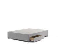 Staples & Co Divan Base On Castors Super King Castello Silver Grey