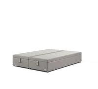 Staples & Co Divan Base On Glides Double Castello Silver Grey