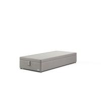 Staples & Co Divan Base On Glides Single Castello Silver Grey