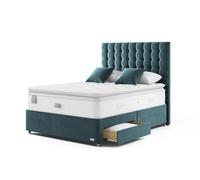 Staples & Co Refresh Eco Latex Pocket 3000 Divan Bed Set Double Bespoke Teal