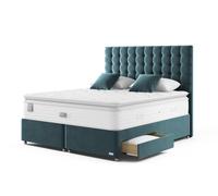 Staples & Co Refresh Eco Latex Pocket 3000 Divan Bed Set Super King Bespoke Teal
