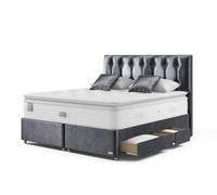 Staples & Co Renew Eco Latex Pocket 2300 Divan Bed Set Super King Castello Ink