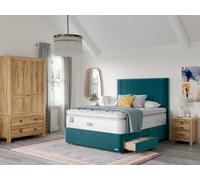 Staples & Co Revitalise Eco Latex Pocket 3800 Divan Bed Set Double Bespoke Teal