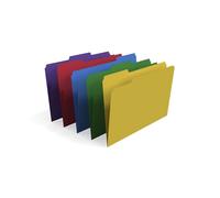 Staples File Folders, 1/3-Cut Tab, Legal Size, Assorted Colors, 100/Box (ST22945-CC)