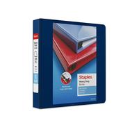 Staples Heavy-Duty 3-Ring Binder 1.5-Inch D-Ring Blue (ST56269-CC)