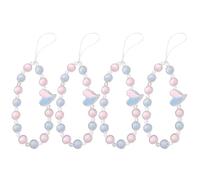 Staqlo 4PCS Heart Beaded Phone Charm - Resin Camera Strap with Color Beads - Short CellPhone Chain for Women - Decorative Keychain for Bag CarKey and Kindle yh-4444, M, Acrylic, No Gemstone