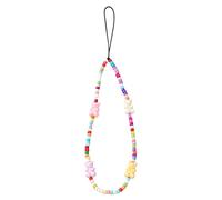 Staqlo Bear Beads Pearl Phone Lanyard Strap - Beaded Charm Chain for Case, Wristlet Keychain for USB Drive, Camera, Purse, Backpack tghd-1