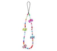 Staqlo Bear Beads Pearl Phone Lanyard Strap - Beaded Charm Chain for Case, Wristlet Keychain for USB Drive, Camera, Purse, Backpack tghd-2