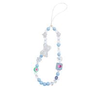 Staqlo Heart Beaded Phone Charm - Resin Camera Strap with Color Beads - Short CellPhone Chain for Women - Decorative Keychain for Bag CarKey and Kindle yh-3, M, Acrylic, No Gemstone