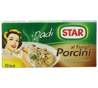 6X Star dadi Porcini Mushroom Stock Cubes 100 g (Pack of 6)