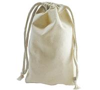 Star and Stripes 100% Cotton Quick Drawstring Bags Closure Stuff Bag, Ideal for Sweets, Marbles, Gifts - Natural XXS - 10x15 cm - 0.30 litres