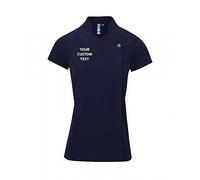 Star and Stripes (5XL - 24) PR683 Personalised Ladies Blossom Short Sleeve Tunic, Custom Text Tunic Navy Front Embroidery Print 5XL Size 24