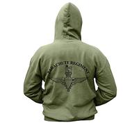Star and Stripes British Army Parachute Regiment Hooded Sweatshirts Army Military Green Medium