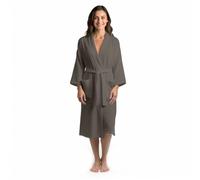 Star and Stripes GREY waffle weave bathrobe L/XL