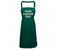 Star and Stripes Personalised Custom Text Pocket Chef Apron with Front Pocket PR154 one Size - Bottle