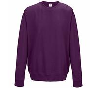 Star and Stripes Plain Plum Sweatshirts, Crew Neck Sweatshirt Large Plus 1 T Shirt