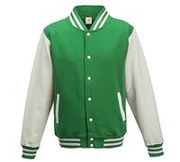 Star and Stripes Varsity Jacket Kelly Green with White Sleeve X Large Plus 1 T Shirt