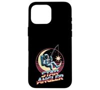 Star Angler Retro 80s Fisherman Astronaut Fishing on Moon Case for iPhone 16 Pro Max