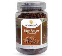 Star Anise Whole by Anamaya Spices | Indian Whole Spices & Herbs | 100% Natural | Highly Aromatic, Big Size for Biryani and Other Dishes | 40g | 1.41 OZ | Sourced from Farms of Kerala, India