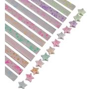 Star Art Strips - 210 Sheets Heart & Star DIY Light Strips, Folding Paper for Crafts, Developing Artistic Skills, Ideal for Craft Classes, Christmas , Party , Classroom Use