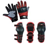 STAR AST Kids Protective Hard Knuckle gloves with Knee and elbow pads Great for Sporting Activities Children Safety Gloves Kids Bicycle Knee & Elbow protective pads